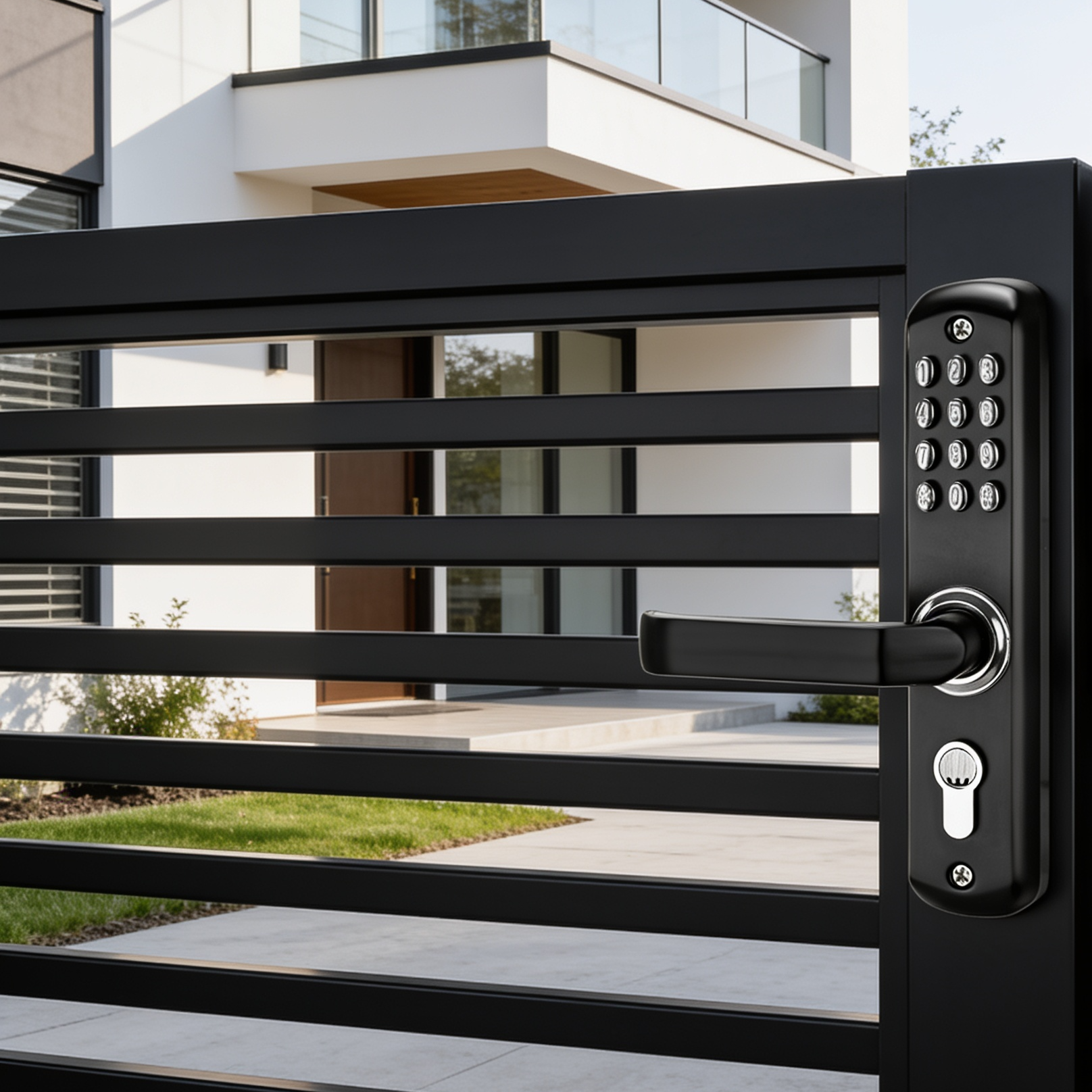 lockxsmart_mechanical_lock aluminum gate