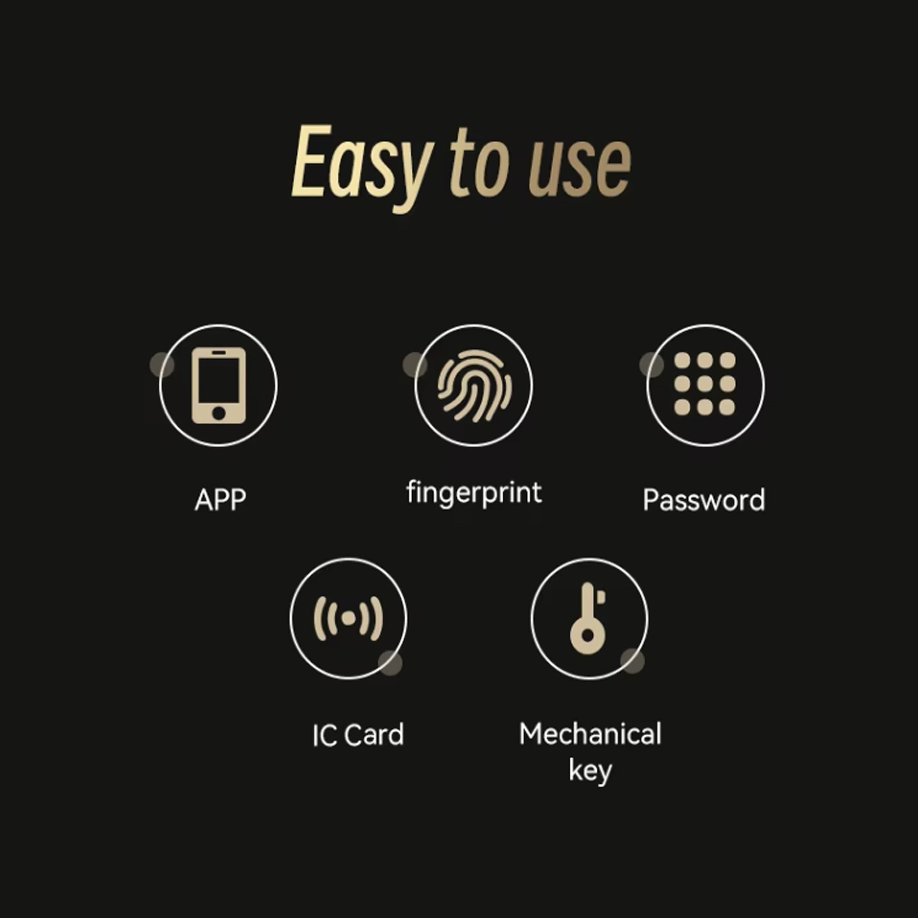 Fingerprint Smart Lock 5050. Vinyl Gate Lock. Waterproof Outdoor Gate Lock