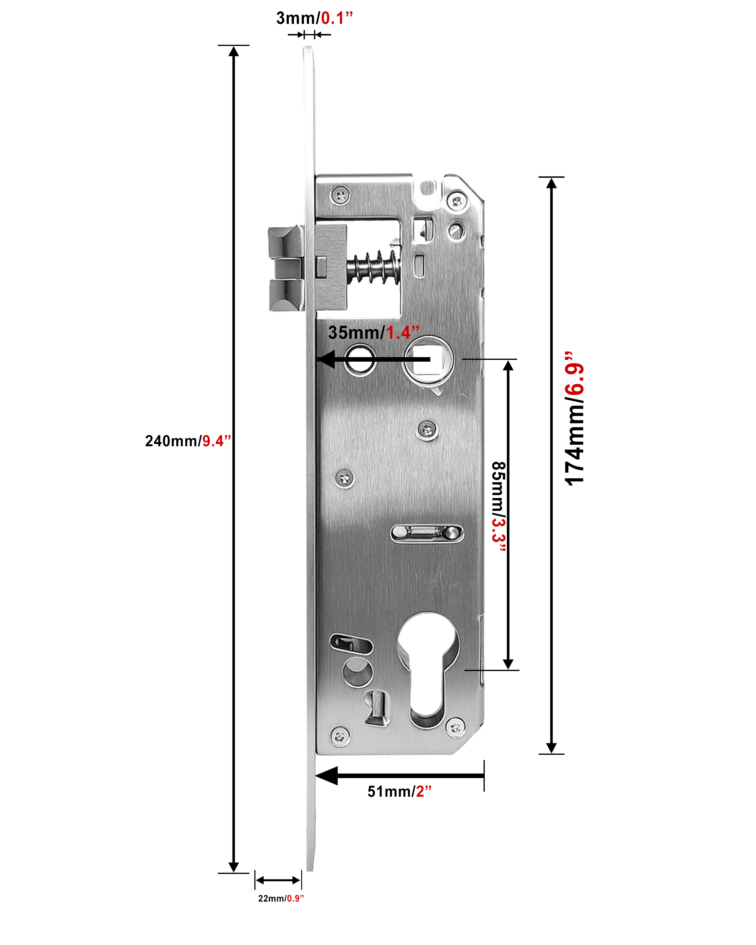 Fingerprint Smart Lock 3585. Gate Lock. Waterproof Outdoor Lock