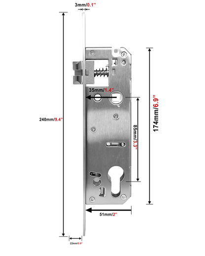 Fingerprint Smart Lock 3585. Gate Lock. Waterproof Outdoor Lock