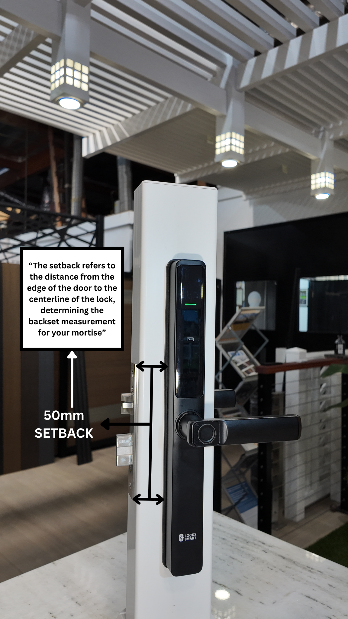 Keyless Smart Lock with 50mm Setback