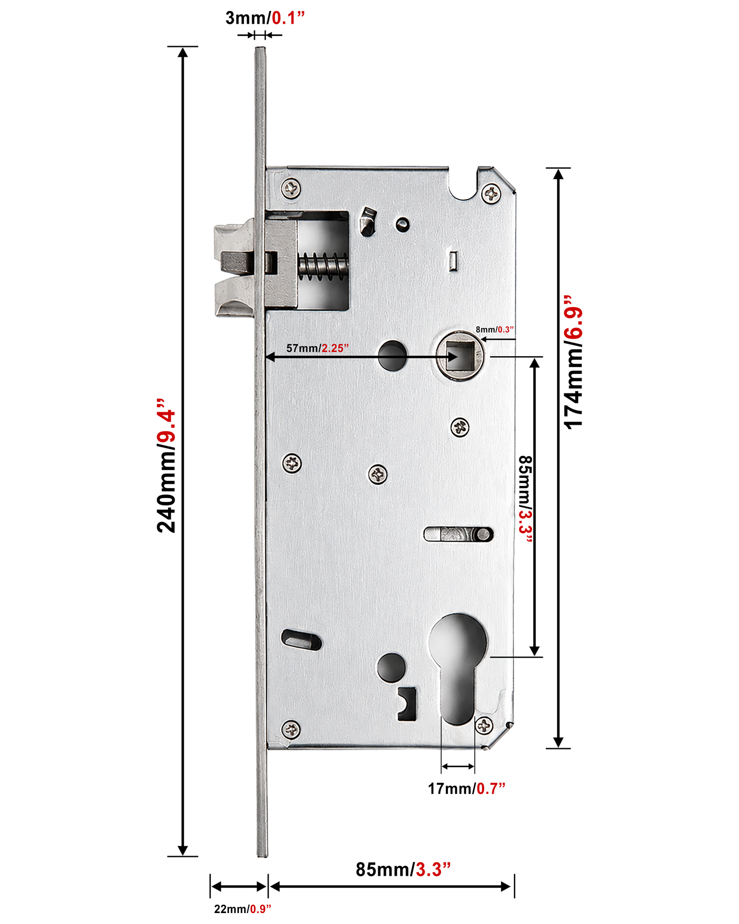 Smart Keyless Gate Lock | Secure Password & Mechanical Key Access