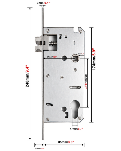 Fingerprint Smart Lock 6085. Gate Lock. Waterproof Outdoor Gate Lock